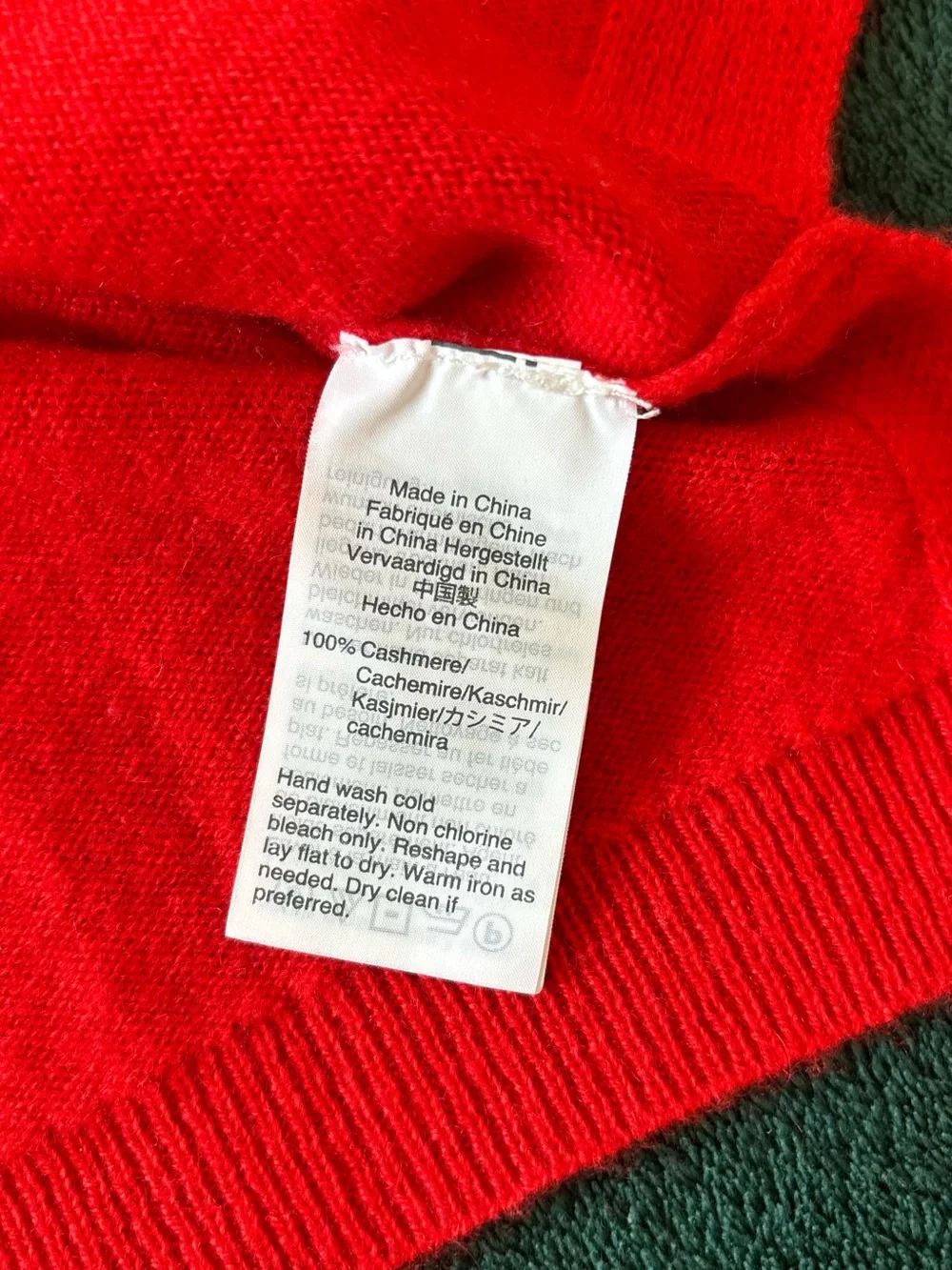 J. Crew Women's Bright Red Cashmere Sweater